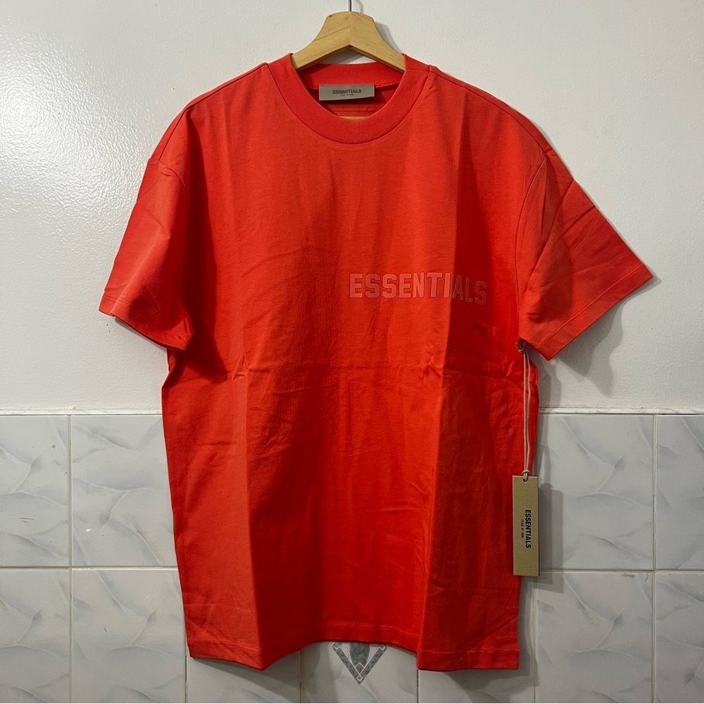 Fear Of God Essentials Coral Oversized Short Sleeve Shirt Streetwear Minimalist